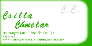 csilla chmelar business card